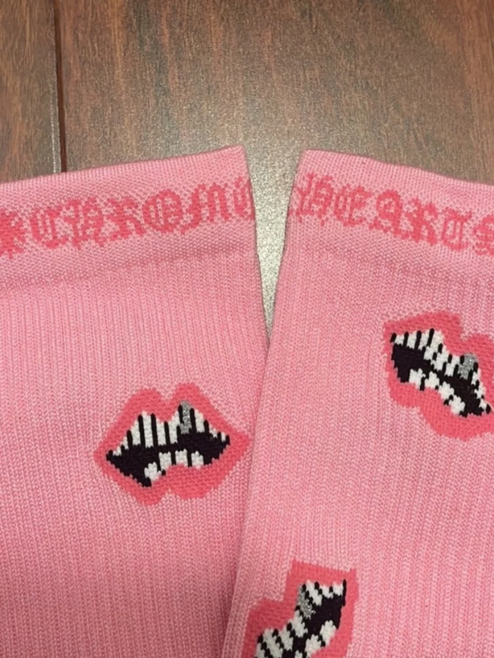 Chrome Hearts Pink Casual Socks